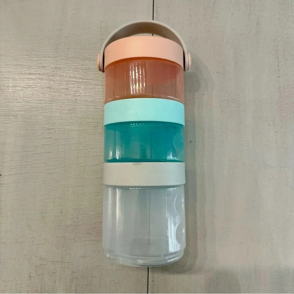 Skip Hop Formula to Food Transparent 3 Twist & Lock Containers Travel Set GUC - Picture 2 of 5